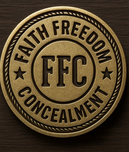 Faith Freedom Concealment Coasters - Premium Wood