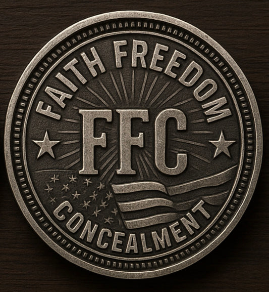 Faith Freedom Concealment Coasters - Premium Metal